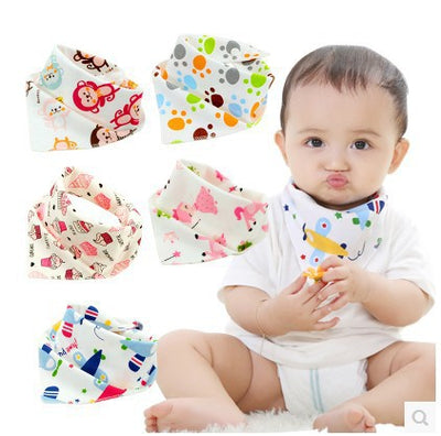 Cartoon Cotton Waterproof Baby Bibs